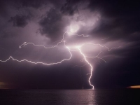 The thunderstorm may contain lightning! The thunderstorm may contain lightning!