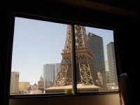 Zicht vanuit onze kamer